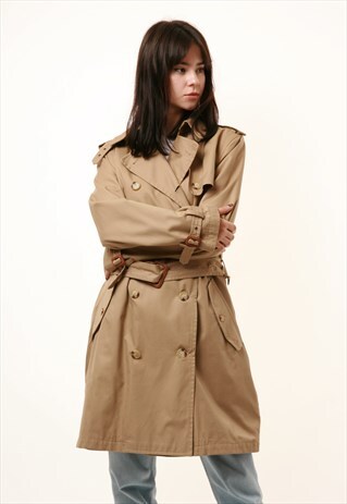 VINTAGE VTG RALPH LAUREN TRENCH LINED COAT 803