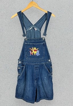 Vintage Disney Denim Dungarees 90s Womens Small