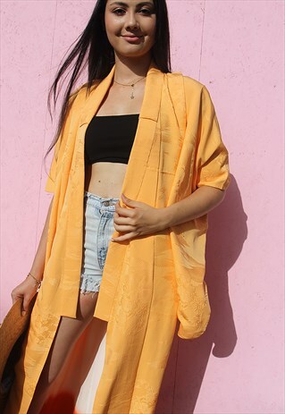 LONG KIMONO IN ORANGE
