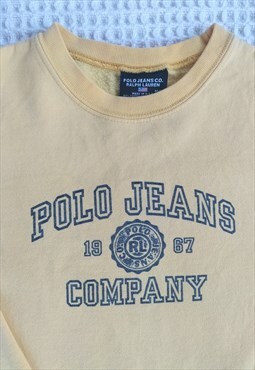 Vintage Polo Ralph Lauren Yellow Sweatshirt