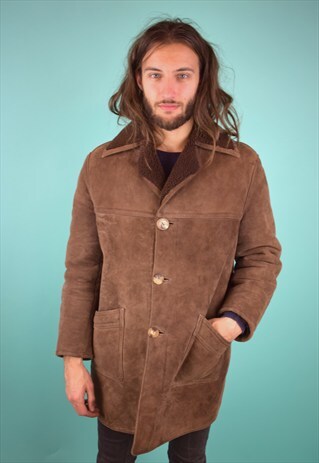 VINTAGE 90'S SHEARLING COAT