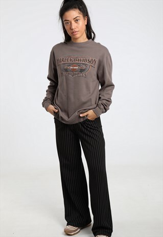 90S HARLEY DAVIDSON PRINT SWEATSHIRT
