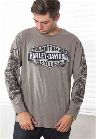VINTAGE HARLEY DAVIDSON T-SHIRT LOGO XL 7.9