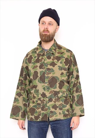 VINTAGE ARMY CAMO PRINT JACKET