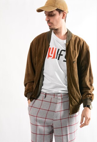VINTAGE SUEDE BOMBER JACKET
