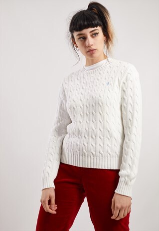 VINTAGE RALPH LAUREN CABLE KNIT JUMPER