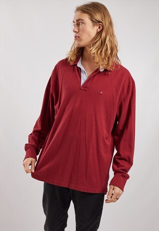VINTAGE TOMMY HILFIGER LONG SLEEVE POLO TOP