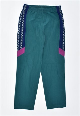VINTAGE 90'S ASICS TRACKSUIT TROUSERS GREEN