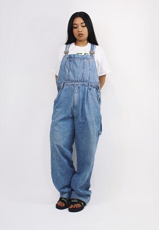 VINTAGE CALVIN KLEIN LONG DENIM DUNGAREES / OVERALLS.