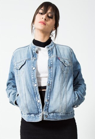 VINTAGE 80S CLASSIC LEVI'S BASIC DENIM JACKET / S1665
