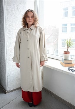 Vintage 70's Beige Trench Style Coat