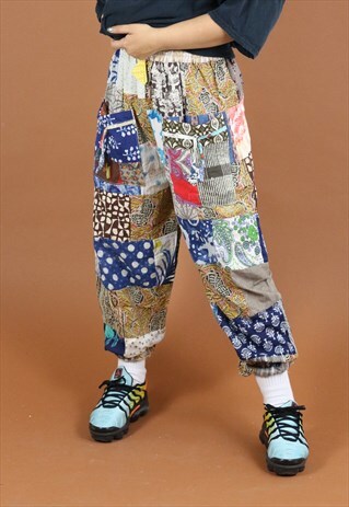PATCHWORK SWEATPANTS / TROUSERS / JOGGERS