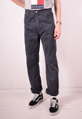 LEVI'S 451 MENS VINTAGE TROUSERS W36 L34 GREY 90S