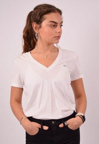 VINTAGE LACOSTE T-SHIRT TOP WHITE