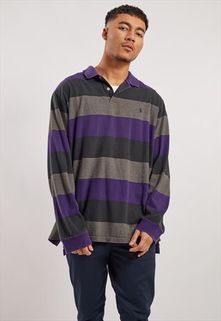 VINTAGE RALPH LAUREN LONG SLEEVE POLO TOP