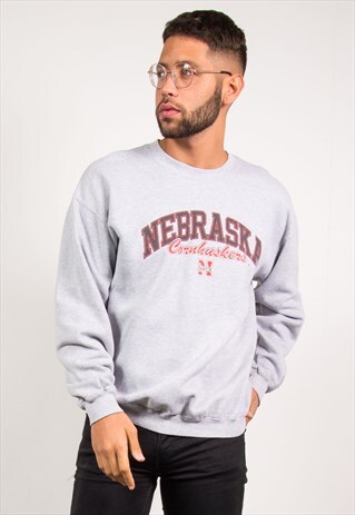 VINTAGE COLLEGE SWEATSHIRT NEBRASKA CORNHUSKERS