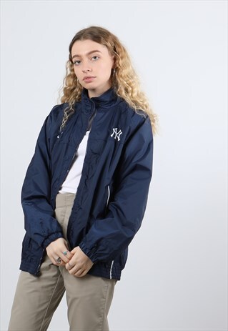 VINTAGE REEBOK XL NAVY LIGHTWEIGHT JACKET