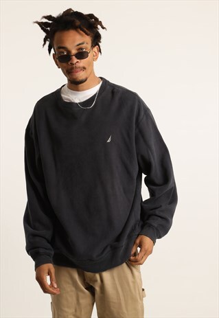 VINTAGE NAUTICA EMBROIDERED LOGO SWEATSHIRT