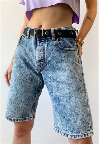 VINTAGE 90'S UNISEX BOYFRIEND WASHED DENIM SHORTS PANTS