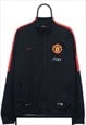 Retro Nike Manchester United Black Jacket Mens