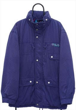 Vintage Fila Magic Line Purple Coat Mens