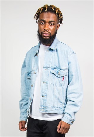WRANGLER 90'S VINTAGE FADED BLUE DENIM JACKET
