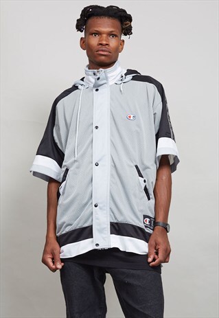 VINTAGE MUTI COLOURED SHORT SLEEVED CHAMPION SPORTS JACKET