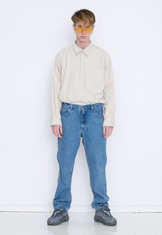 VINTAGE BLUE LEE RETRO DENIM JEANS
