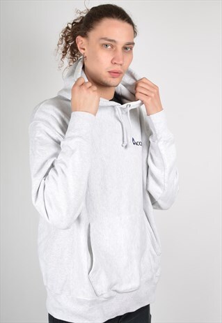 VINTAGE CHAMPION WORKWEAR HOODIE GREY