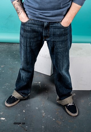 VINTAGE LEVI'S 527 JEANS IN BLUE DENIM