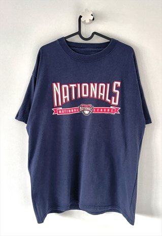 Vintage Washington nationals MLB blue T-shirt large 2007