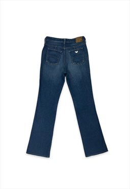 Womens Vintage Armani Jeans blue bootcut slim leg
