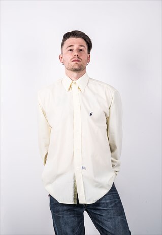RALPH LAUREN VINTAGE 1990S YELLOW SHIRT