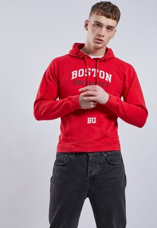 VINTAGE CHAMPION BOSTON UNIVERSITY HOODIE