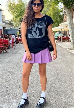 Vintage Burberry Mini Skirt in Lilac color. Size M
