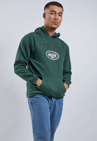 VINTAGE REEBOK NEW YORK JETS HOODIE