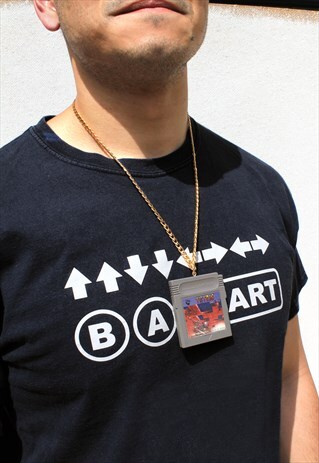 TETRIS 8-BIT GAME ON GOLD CHAIN