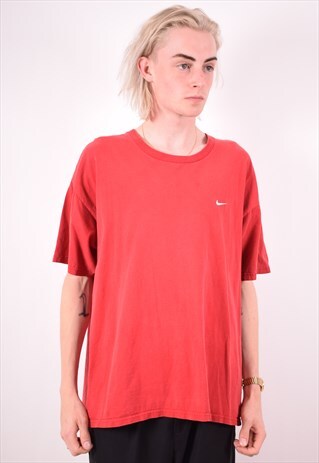 NIKE MENS VINTAGE T-SHIRT TOP XL RED 90S