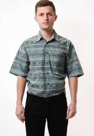 90S VINTAGE OLDSCHOOL HAPPY LIFE SHIRT 16414
