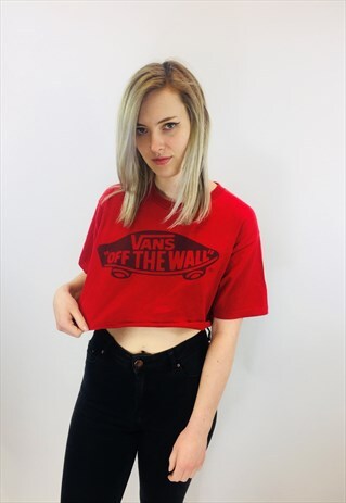 VINTAGE VANS CROPPED T SHIRT