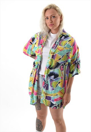 VINTAGE PATTERN SHIRT GSS1396
