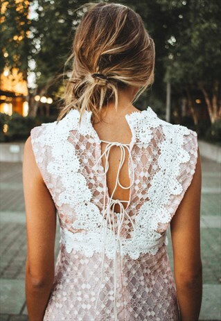 CROCHET SLEEVELESS DRESS