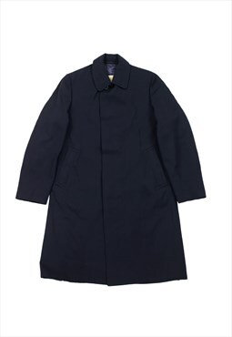 Aquascutum 90s Navy mac coat