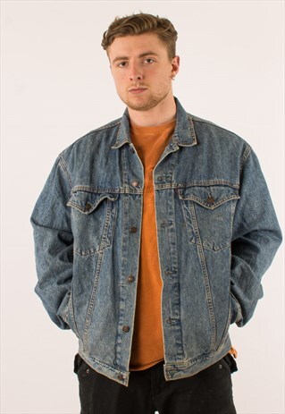 VINTAGE BLUE LEVI'S DENIM JACKET LARGE