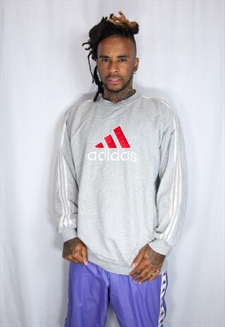 ADIDAS EMBROIDED VINTAGE SWEATSHIRT