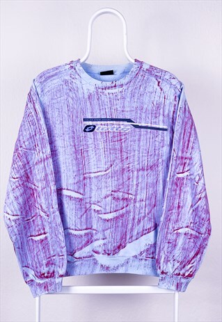 VINTAGE LOTTO SWEATSHIRT TIE DYE SPELL OUT SMALL