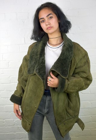 VINTAGE 90'S SHEARLING COAT