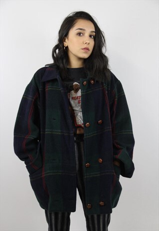 VINTAGE LACOSTE TARTAN COAT