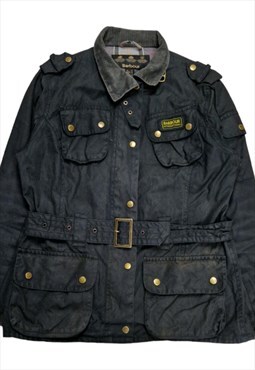 Women's Barbour International Jacket In Black Size UK 12