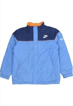 Vintage 90's Nike Puffer Jacket Spellout Zip Up